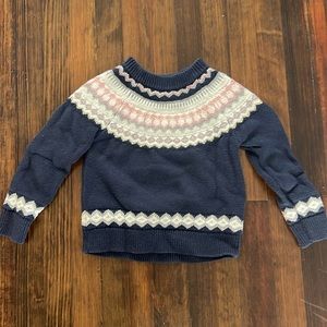 Crewcuts girls navy sweater, size: XS (4-5)